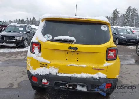 2016 Jeep Renegade Trailhawk from USA, damaged, VIN ZACCJBCT2GPC79192